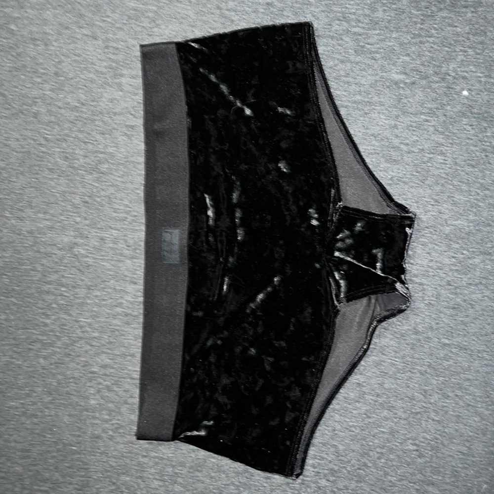 PINK black velvet Shorties